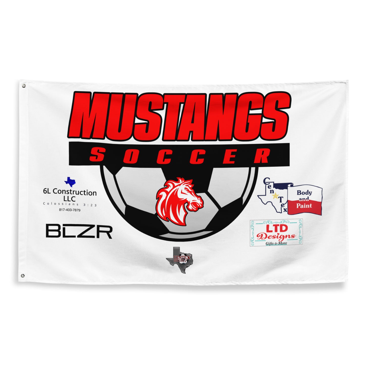 Mustangs Soccer Flag