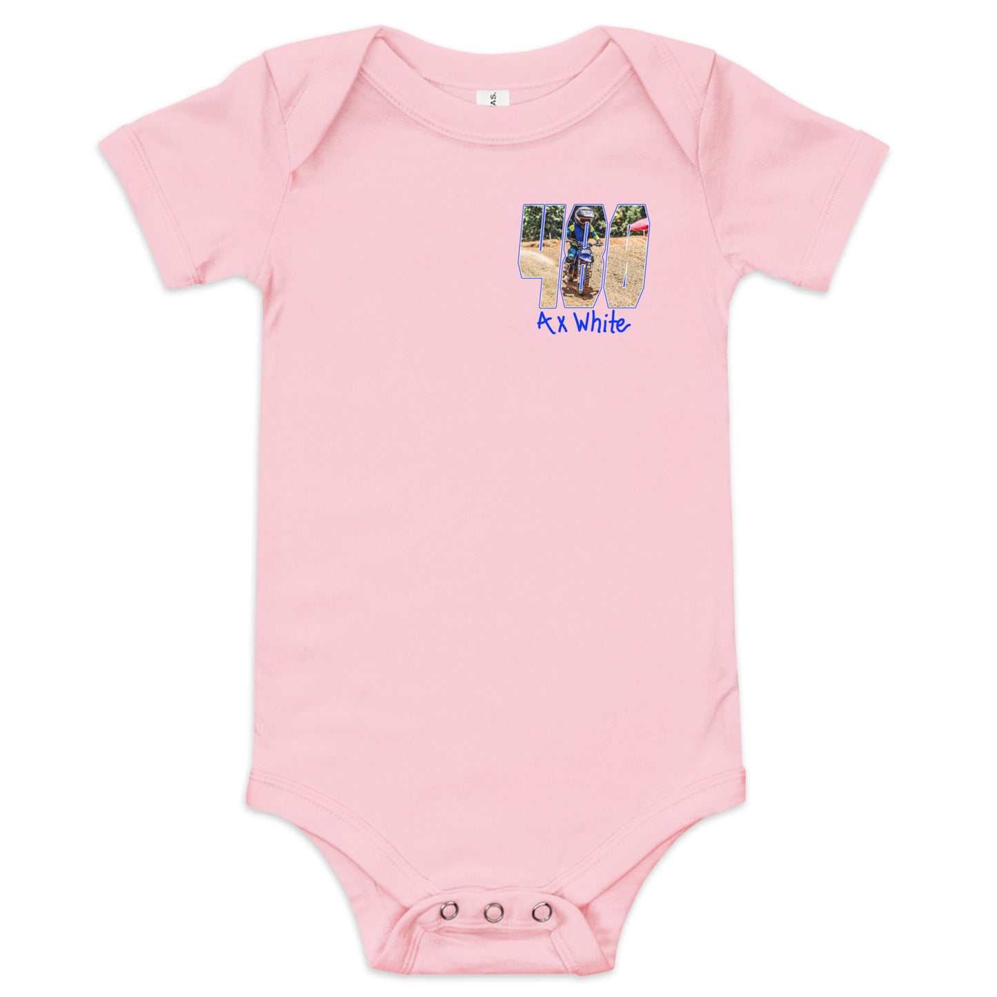 Ax White MXT Autograph Series Baby Onesie