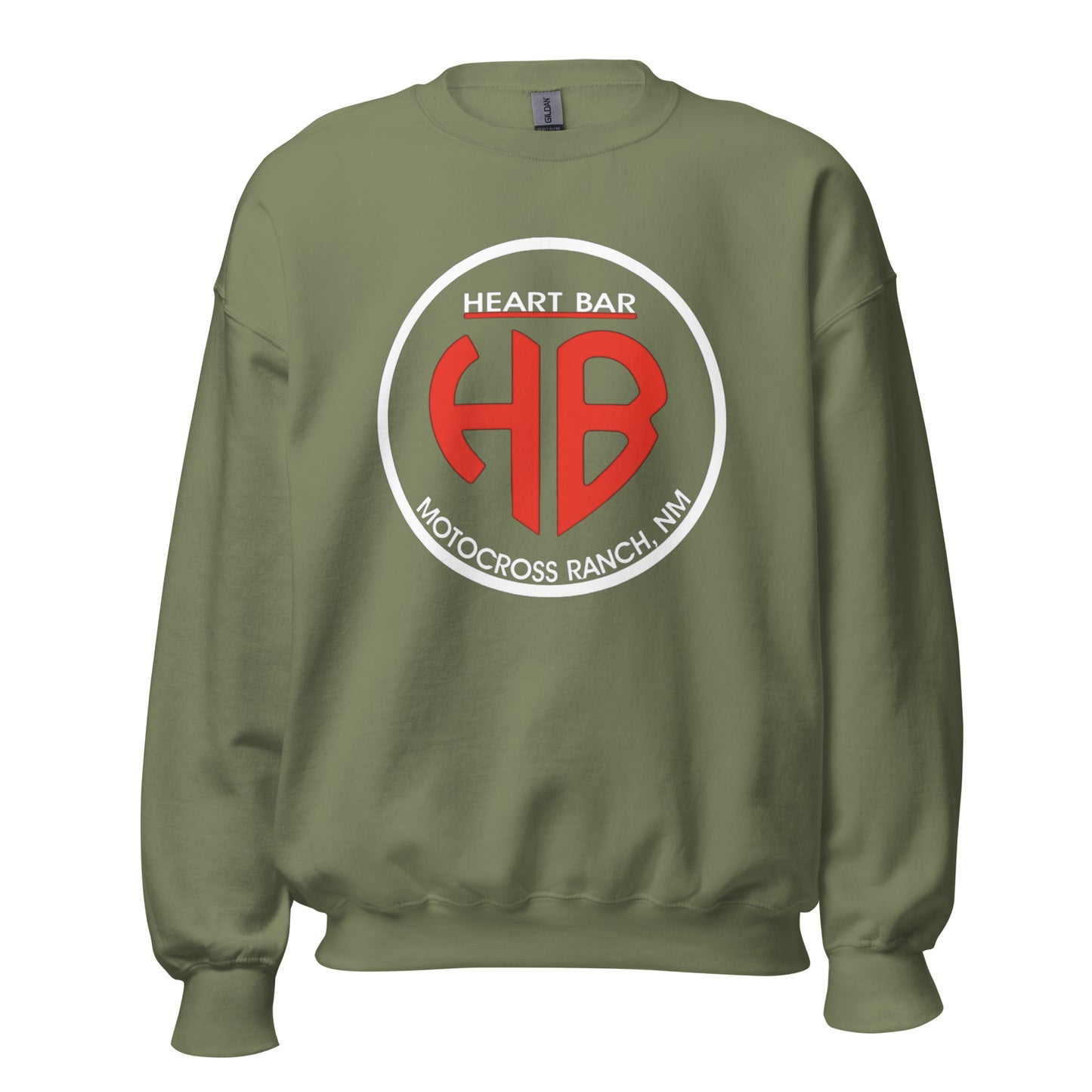 Heart Bar Motocross Crewneck Sweatshirt