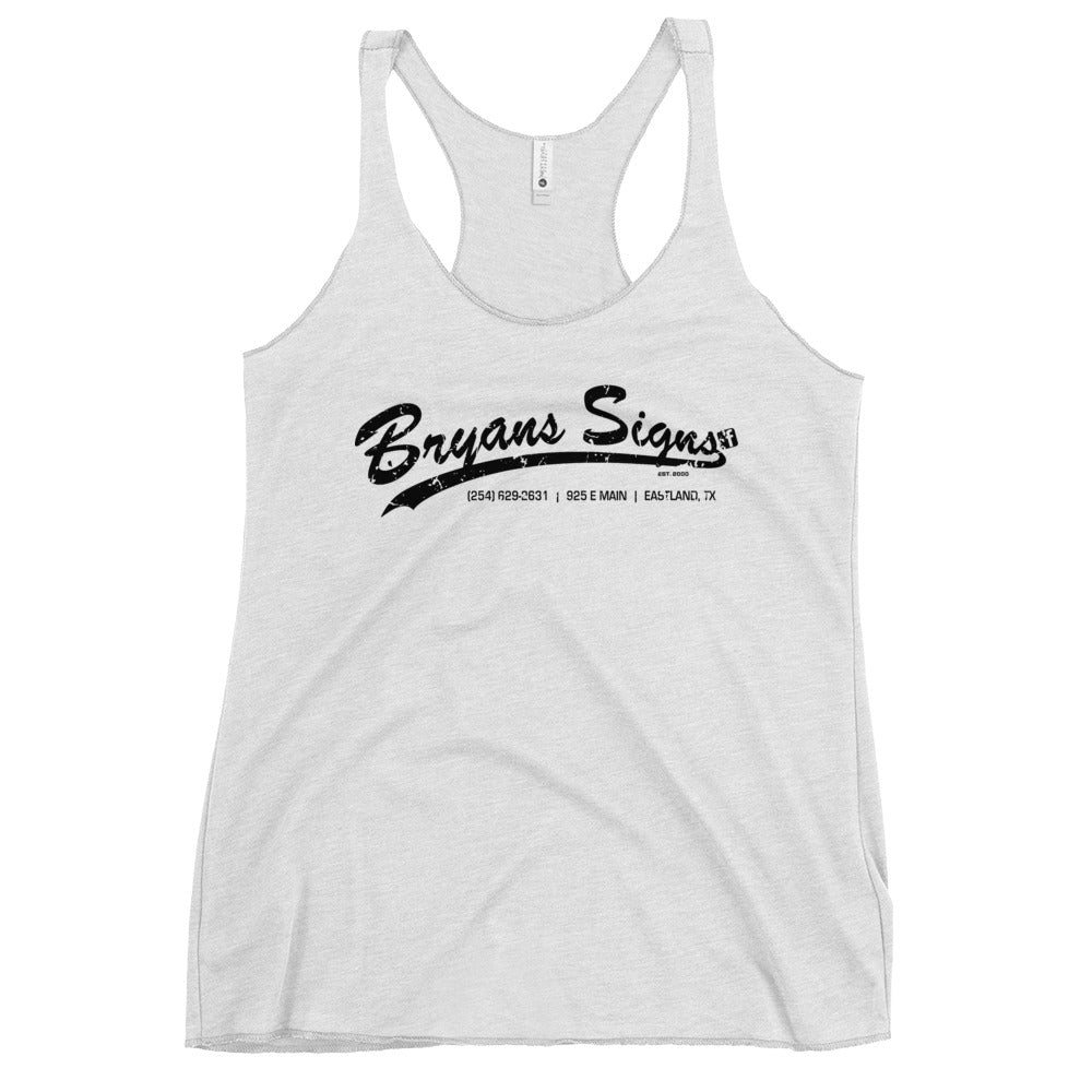 Bryan's Signs Racerback Tank