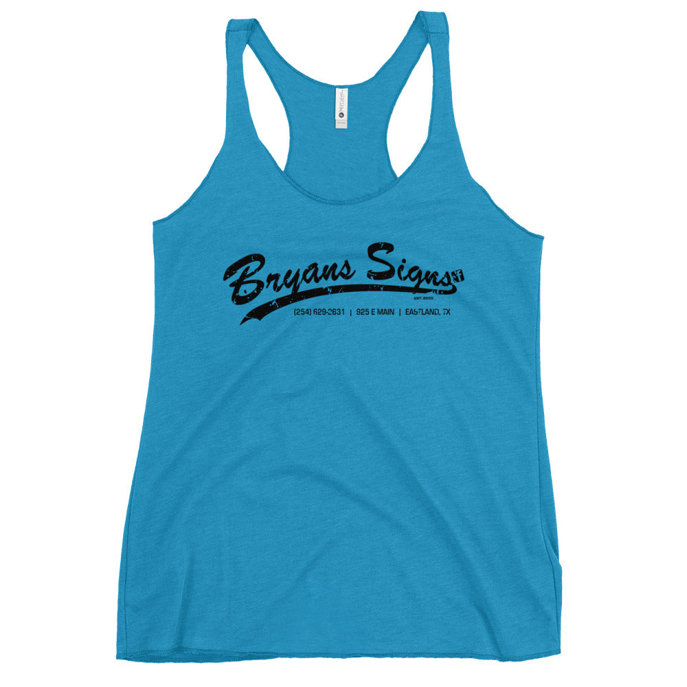 Bryan's Signs Racerback Tank