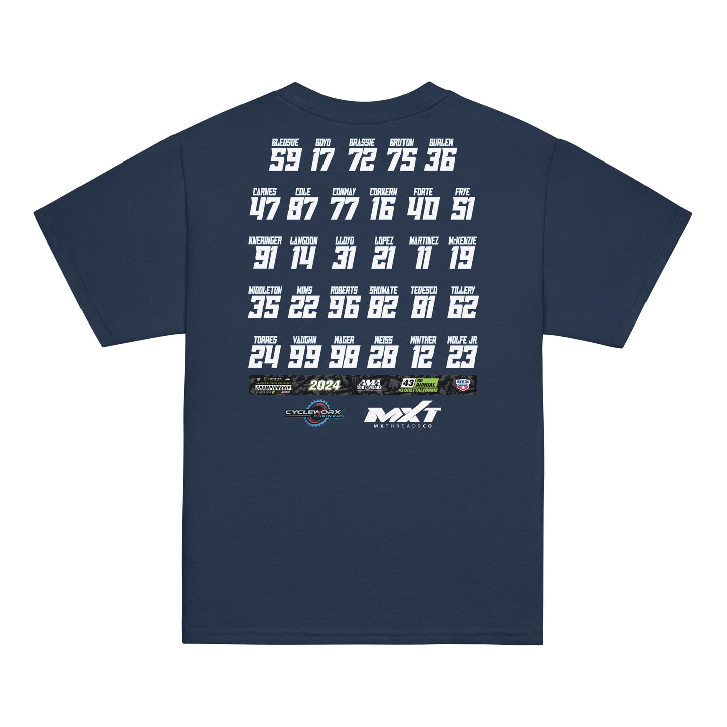 Cycleworx LL24 Roster YOUTH Classic Tee