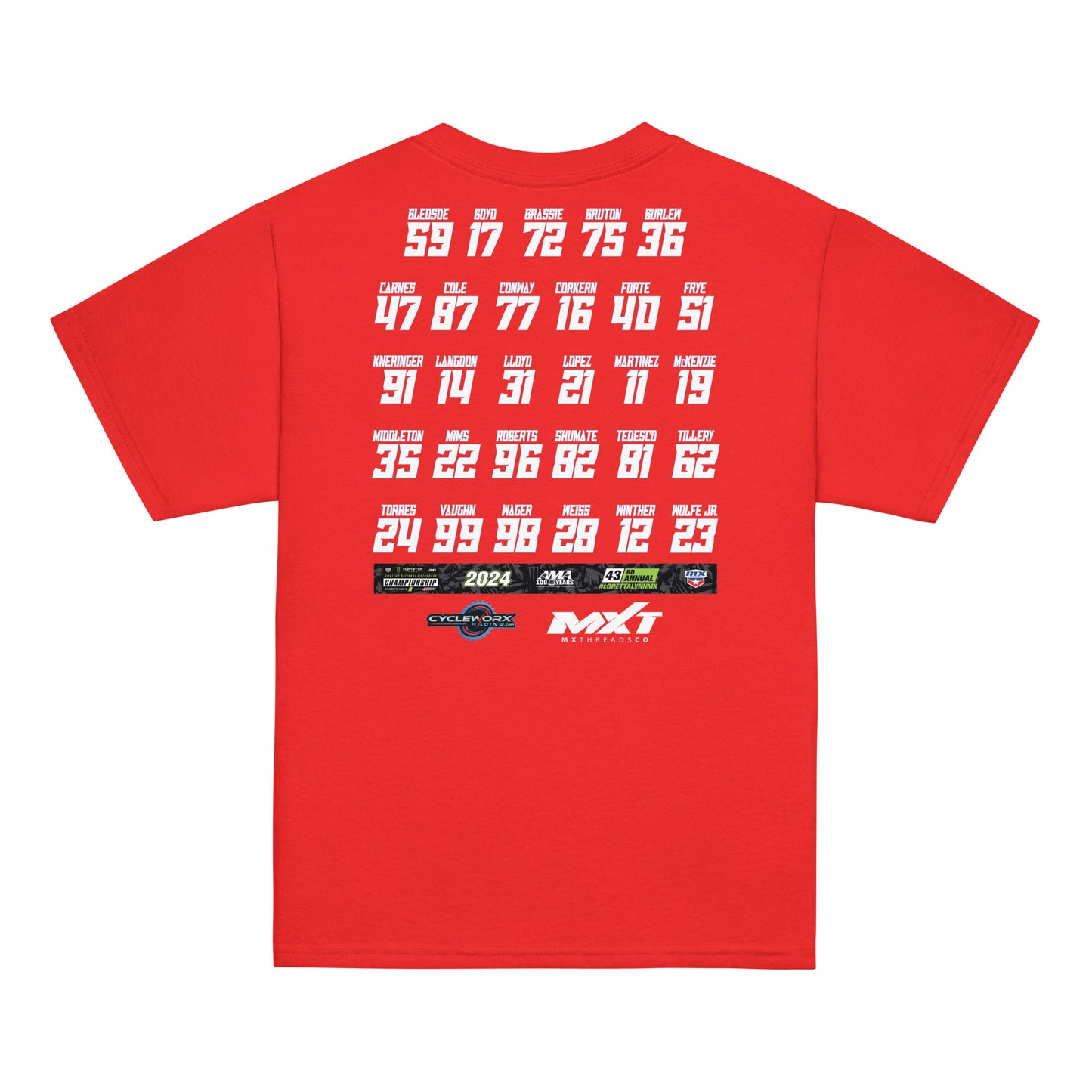Cycleworx LL24 Roster YOUTH Classic Tee
