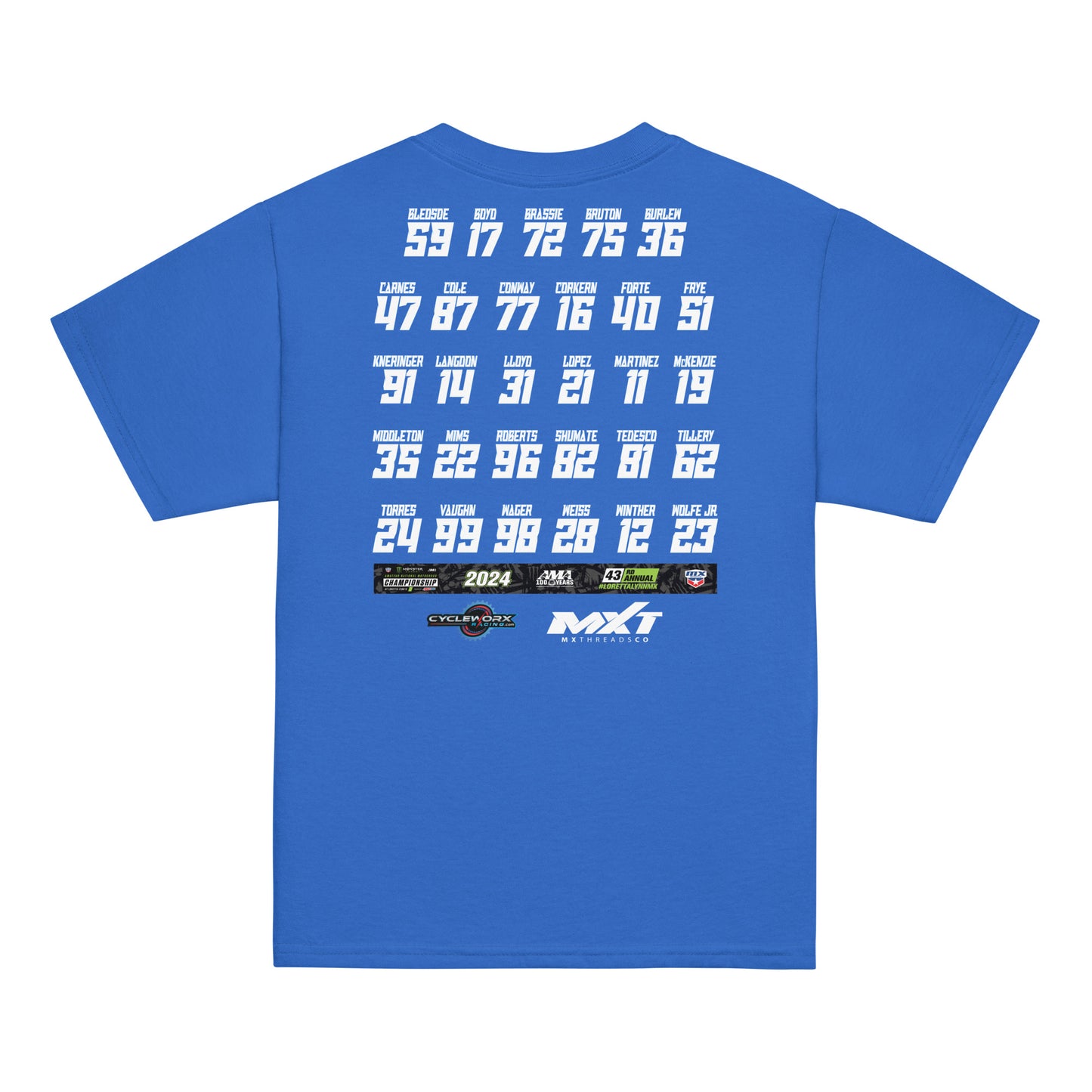 Cycleworx LL24 Roster YOUTH Classic Tee