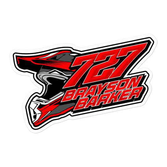 Brayson Barker 727 Vinyl Sticker