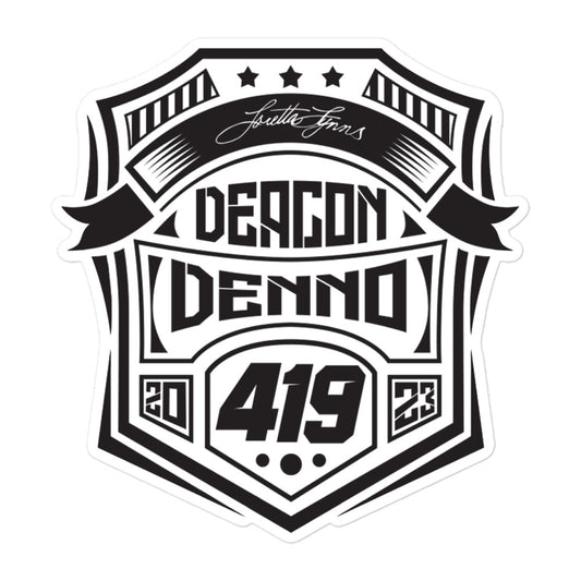 Deacon Denno Loretta's Vinyl Sticker