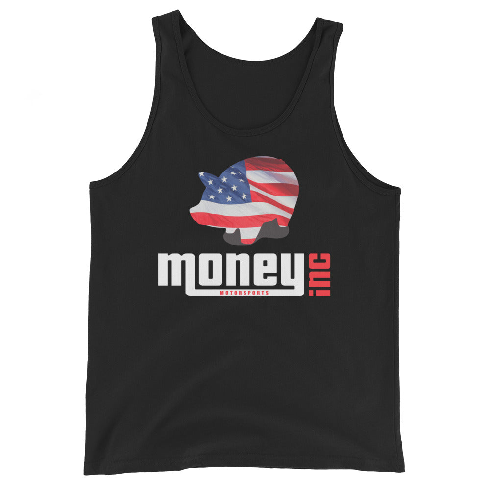 Money Inc Motorsports July 4th Edition Unisex Tank Top