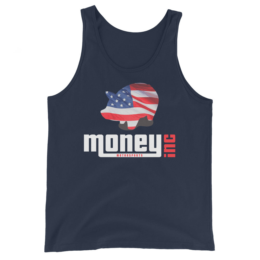 Money Inc Motorsports July 4th Edition Unisex Tank Top