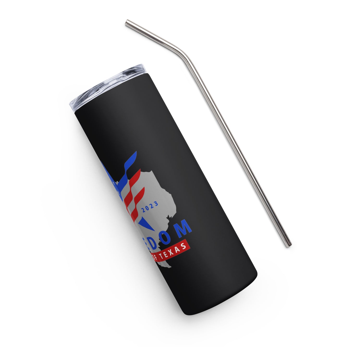 Freedom Flags of Texas Stainless Steel Tumbler