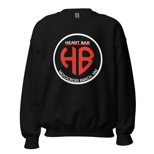 Heart Bar Motocross Crewneck Sweatshirt