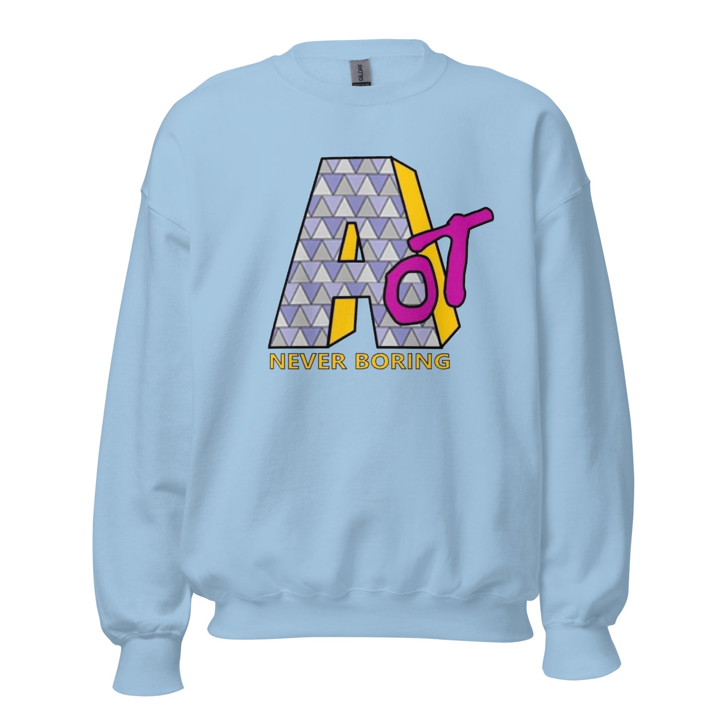 AOT Never Boring Crewneck Sweater