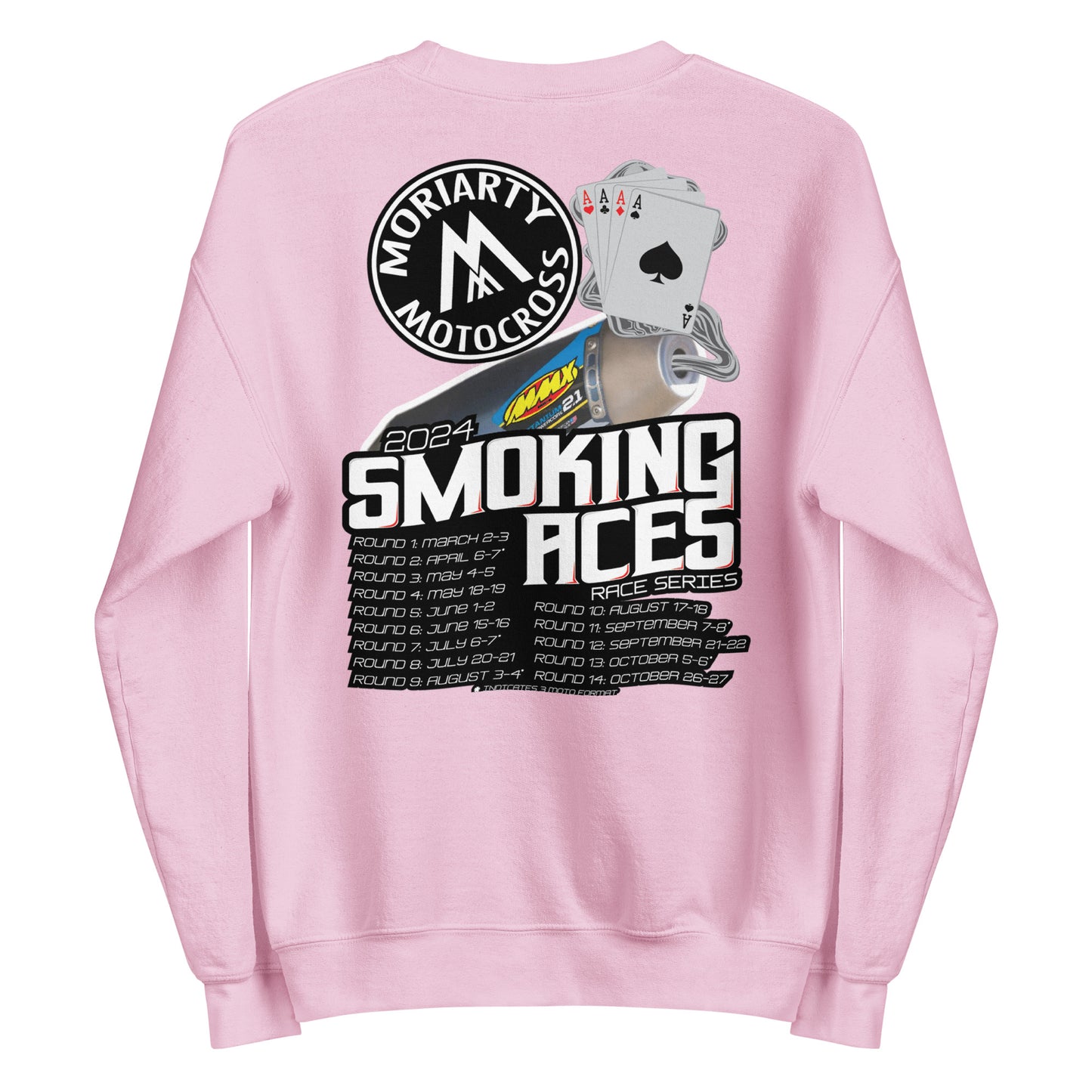 Moriarty MX Smoking Aces Crewneck Sweatshirt