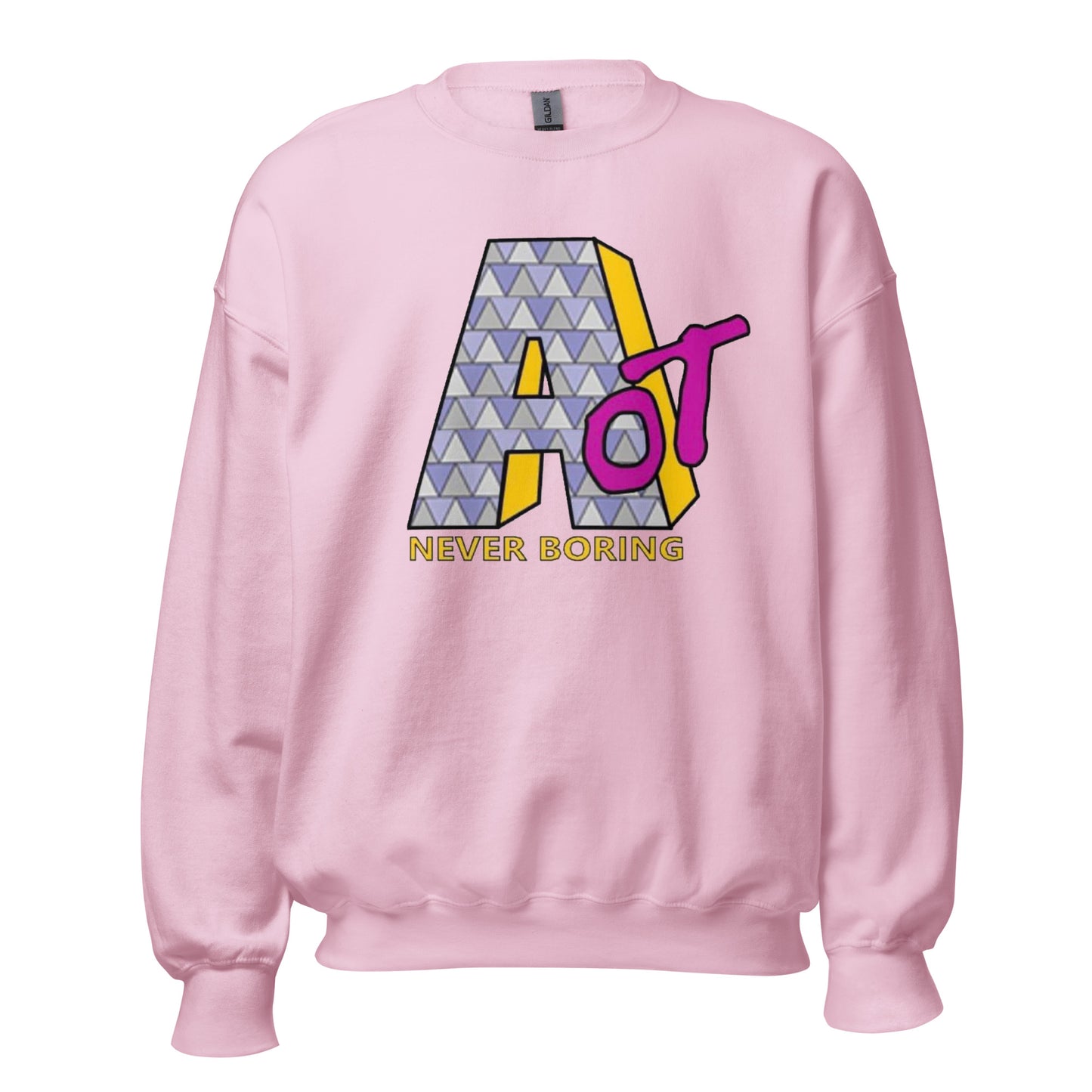 AOT Never Boring Crewneck Sweater