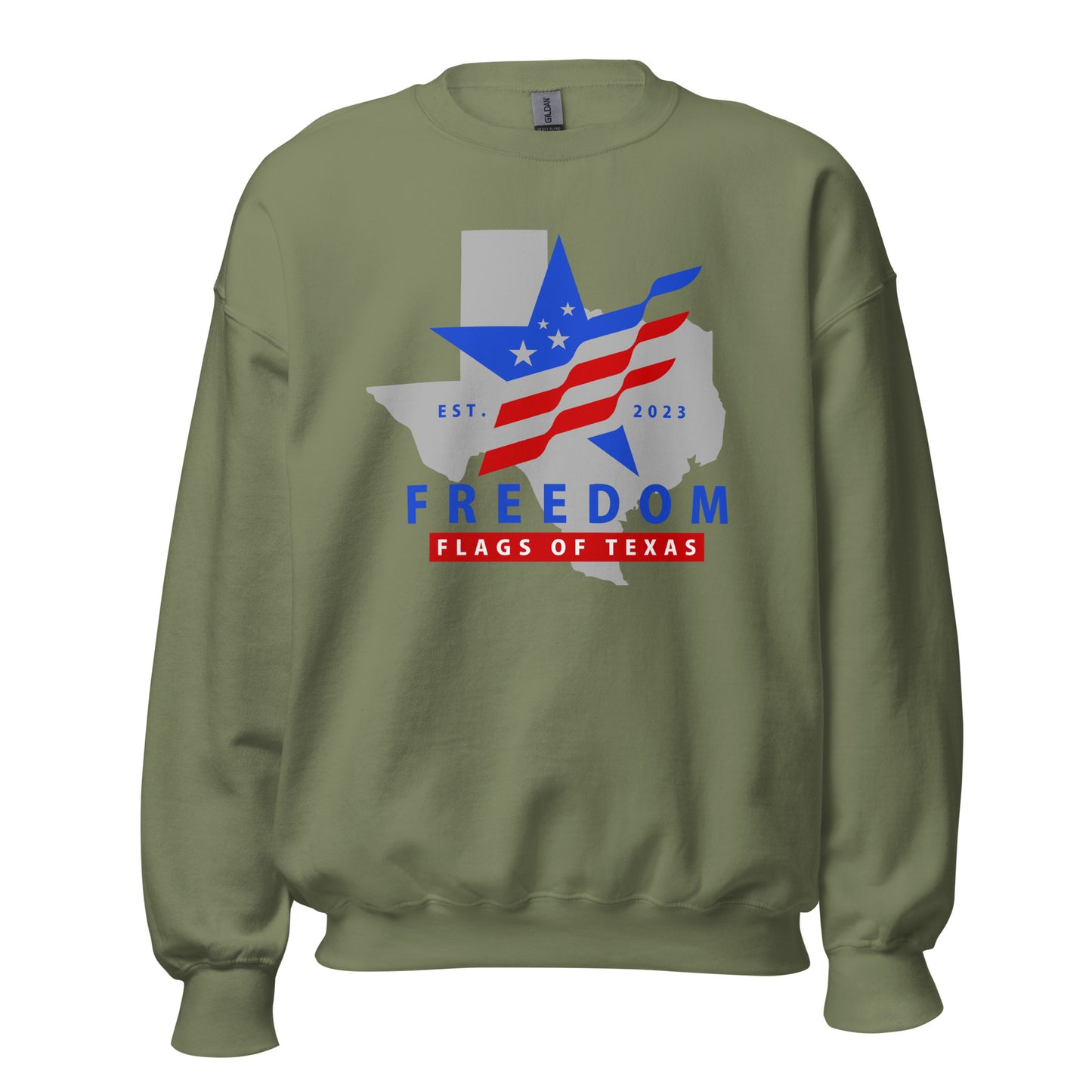 Freedom Flags of Texas Crewneck Sweater