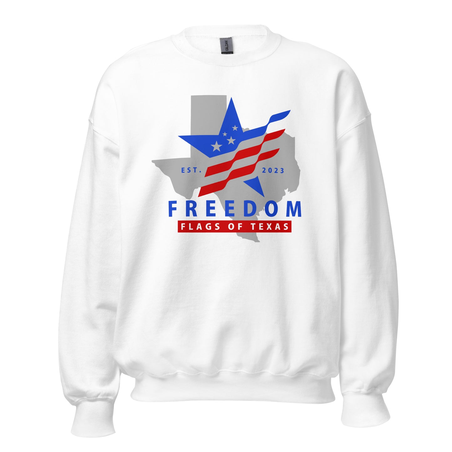 Freedom Flags of Texas Crewneck Sweater