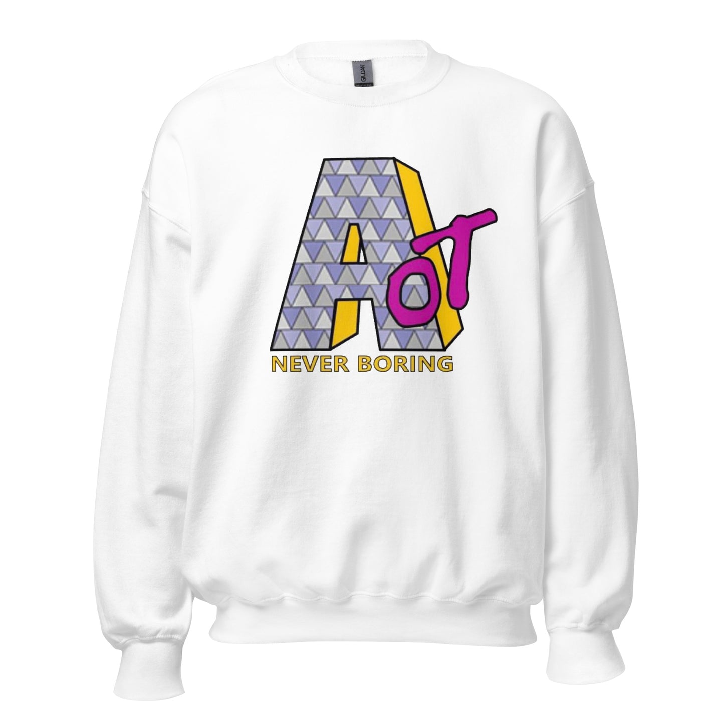 AOT Never Boring Crewneck Sweater