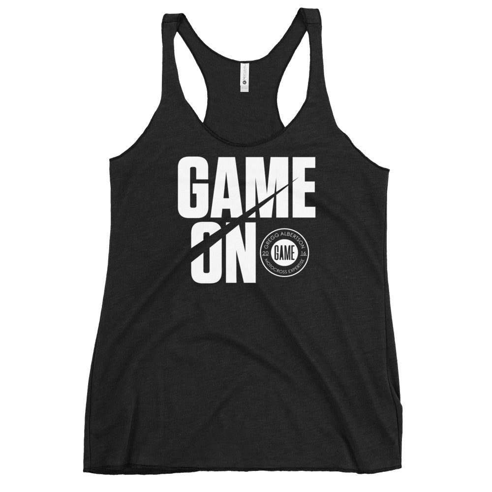 Game Moto "Game On" Women's Racerback Tank