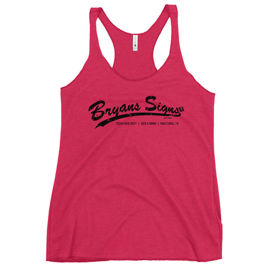 Bryan's Signs Racerback Tank