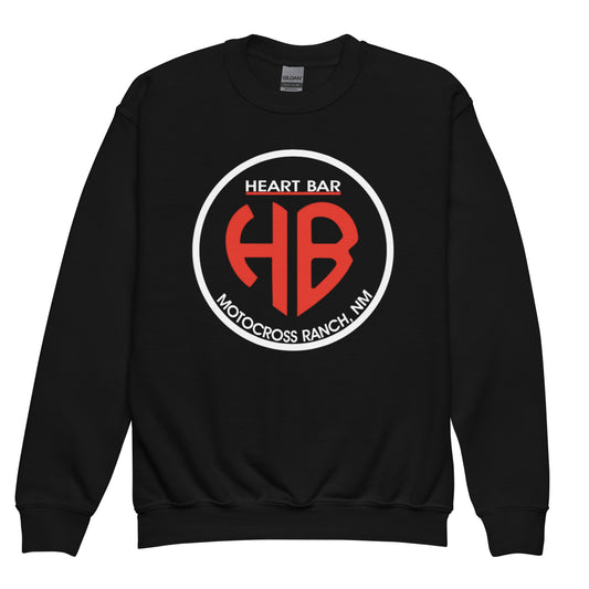 Heart Bar Motocross YOUTH Crewneck Sweatshirt