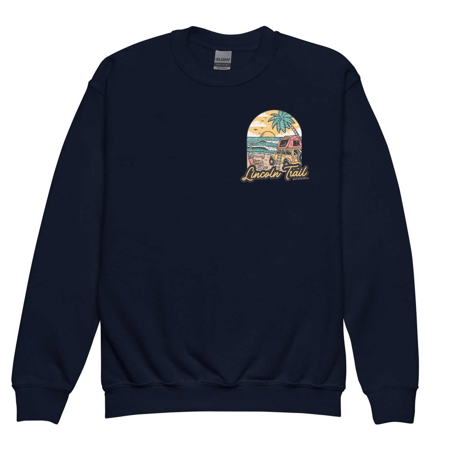 Lincoln Trail Good Times, Good Rides YOUTH Crewneck Sweater