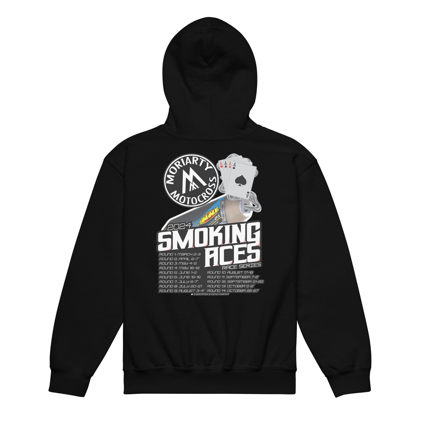 Moriarty MX Smoking Aces YOUTH Hoodie